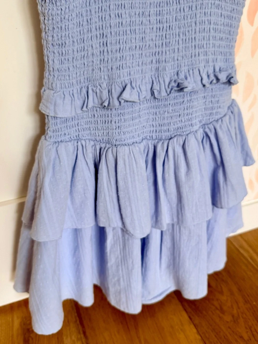 KatieJNYC, Tween Emerson Solid Blue Dress, Size Medium (10)